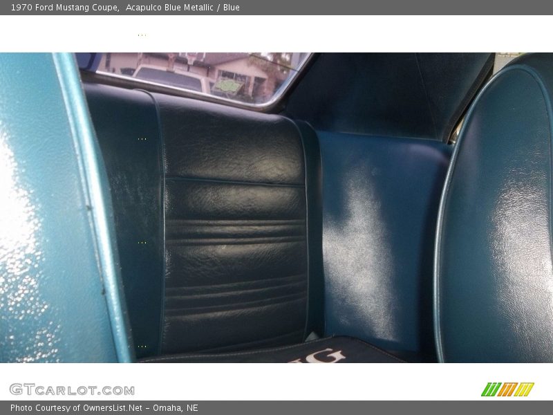 Acapulco Blue Metallic / Blue 1970 Ford Mustang Coupe