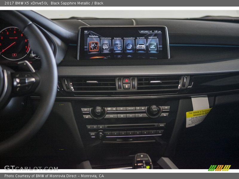 Black Sapphire Metallic / Black 2017 BMW X5 xDrive50i