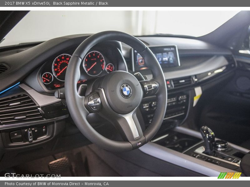 Black Sapphire Metallic / Black 2017 BMW X5 xDrive50i