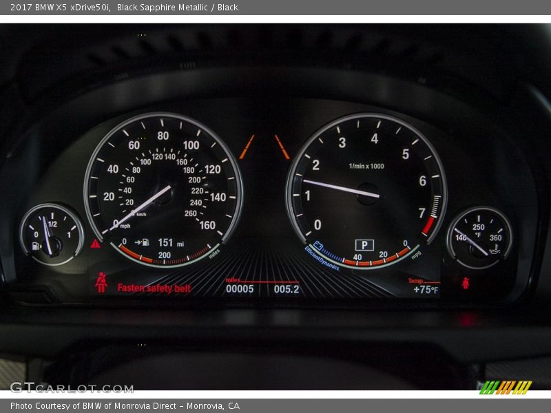  2017 X5 xDrive50i xDrive50i Gauges