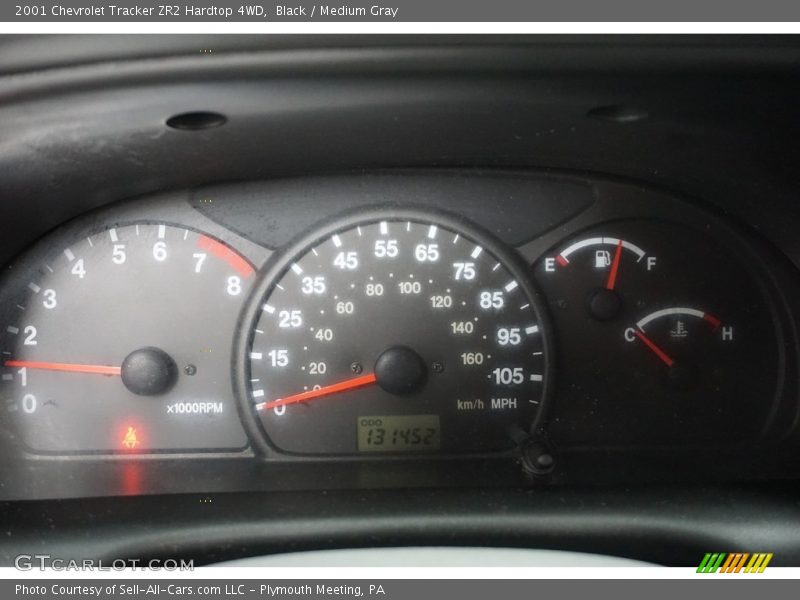  2001 Tracker ZR2 Hardtop 4WD ZR2 Hardtop 4WD Gauges