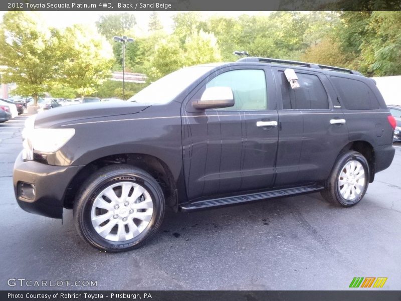 Black / Sand Beige 2012 Toyota Sequoia Platinum 4WD