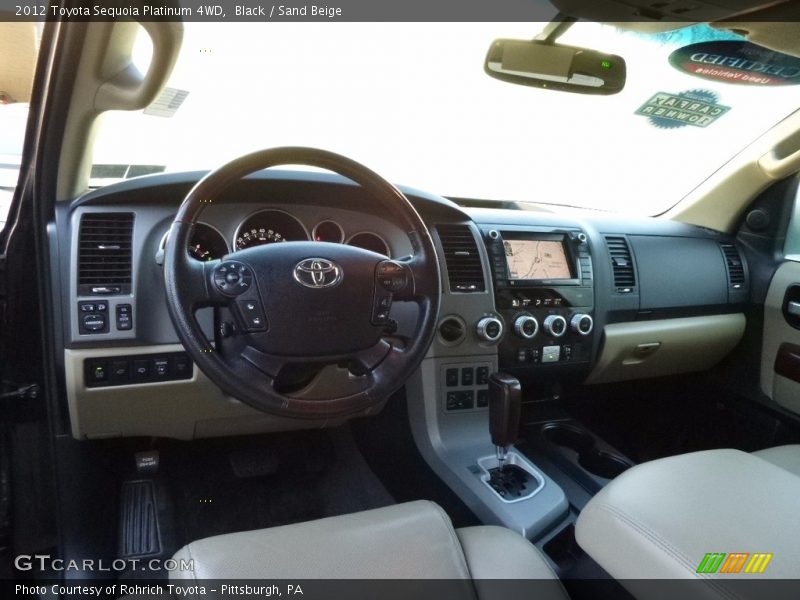 Black / Sand Beige 2012 Toyota Sequoia Platinum 4WD