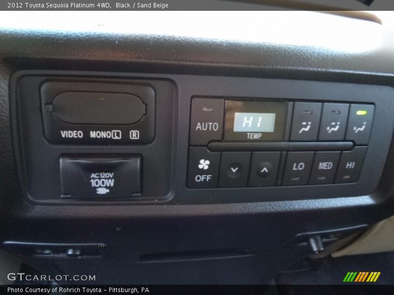 Black / Sand Beige 2012 Toyota Sequoia Platinum 4WD
