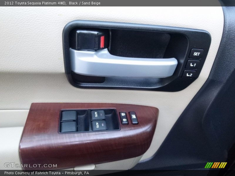Black / Sand Beige 2012 Toyota Sequoia Platinum 4WD