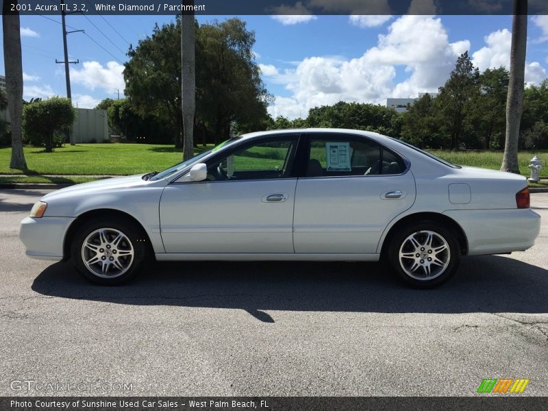 White Diamond / Parchment 2001 Acura TL 3.2