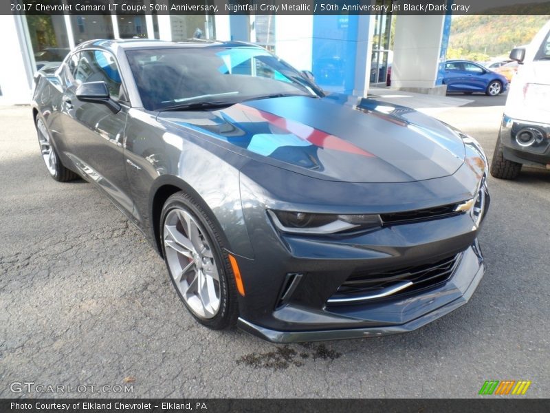 Nightfall Gray Metallic / 50th Anniversary Jet Black/Dark Gray 2017 Chevrolet Camaro LT Coupe 50th Anniversary