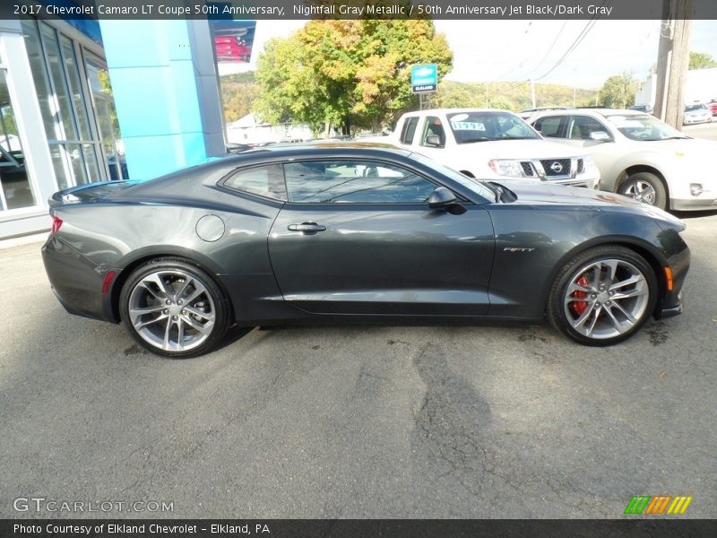 Nightfall Gray Metallic / 50th Anniversary Jet Black/Dark Gray 2017 Chevrolet Camaro LT Coupe 50th Anniversary