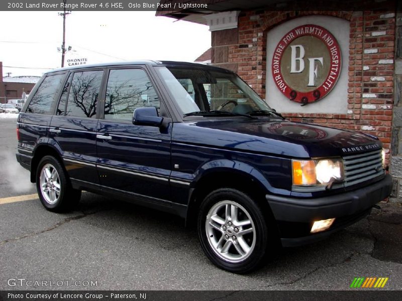 Oslo Blue Pearl / Lightstone 2002 Land Rover Range Rover 4.6 HSE