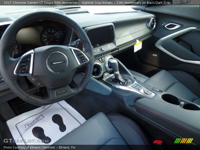 Nightfall Gray Metallic / 50th Anniversary Jet Black/Dark Gray 2017 Chevrolet Camaro LT Coupe 50th Anniversary