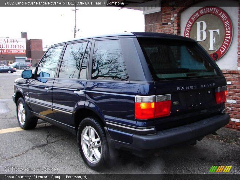 Oslo Blue Pearl / Lightstone 2002 Land Rover Range Rover 4.6 HSE