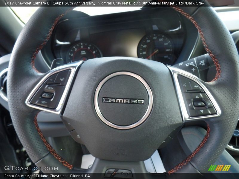 Nightfall Gray Metallic / 50th Anniversary Jet Black/Dark Gray 2017 Chevrolet Camaro LT Coupe 50th Anniversary