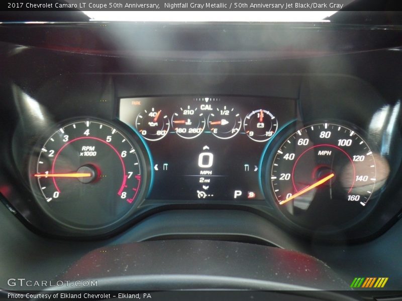 Nightfall Gray Metallic / 50th Anniversary Jet Black/Dark Gray 2017 Chevrolet Camaro LT Coupe 50th Anniversary