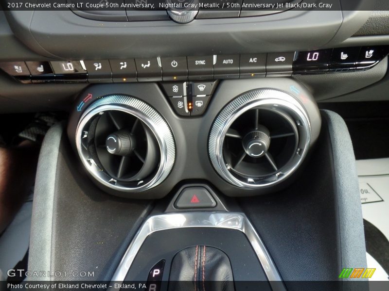 Nightfall Gray Metallic / 50th Anniversary Jet Black/Dark Gray 2017 Chevrolet Camaro LT Coupe 50th Anniversary