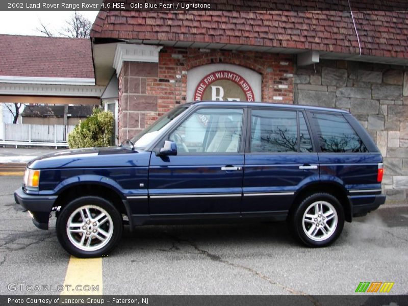 Oslo Blue Pearl / Lightstone 2002 Land Rover Range Rover 4.6 HSE
