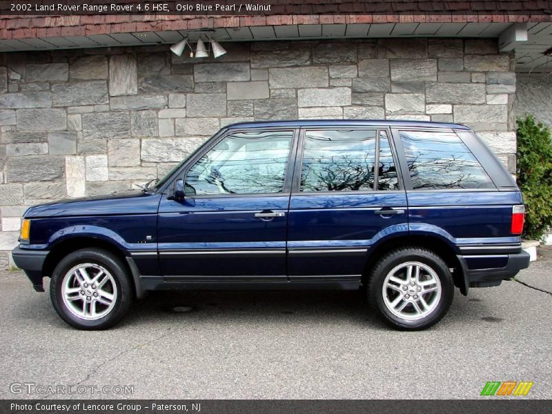 Oslo Blue Pearl / Walnut 2002 Land Rover Range Rover 4.6 HSE