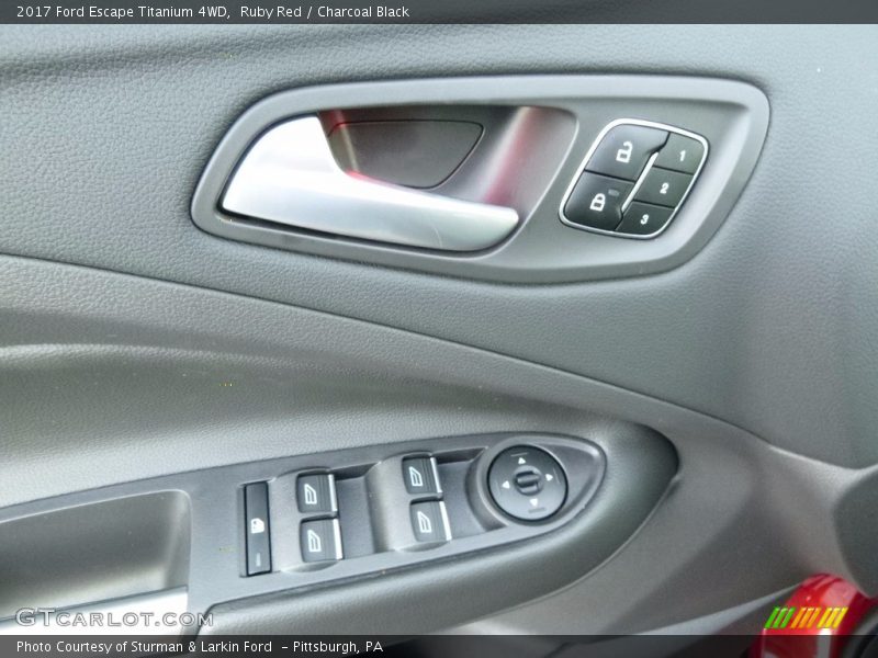 Ruby Red / Charcoal Black 2017 Ford Escape Titanium 4WD