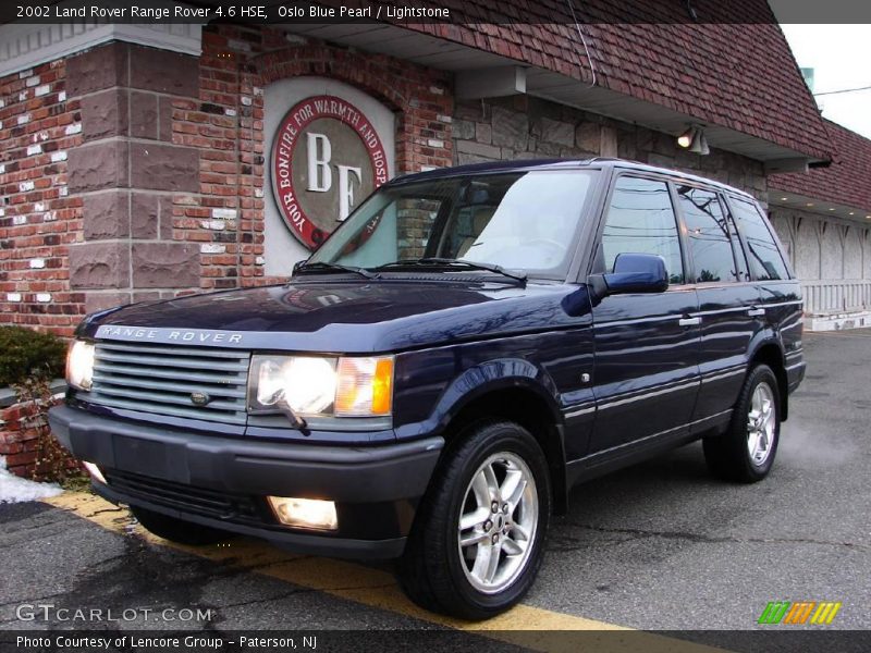 Oslo Blue Pearl / Lightstone 2002 Land Rover Range Rover 4.6 HSE