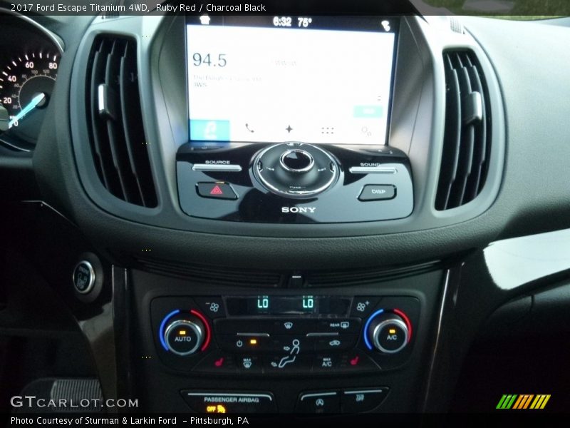 Ruby Red / Charcoal Black 2017 Ford Escape Titanium 4WD