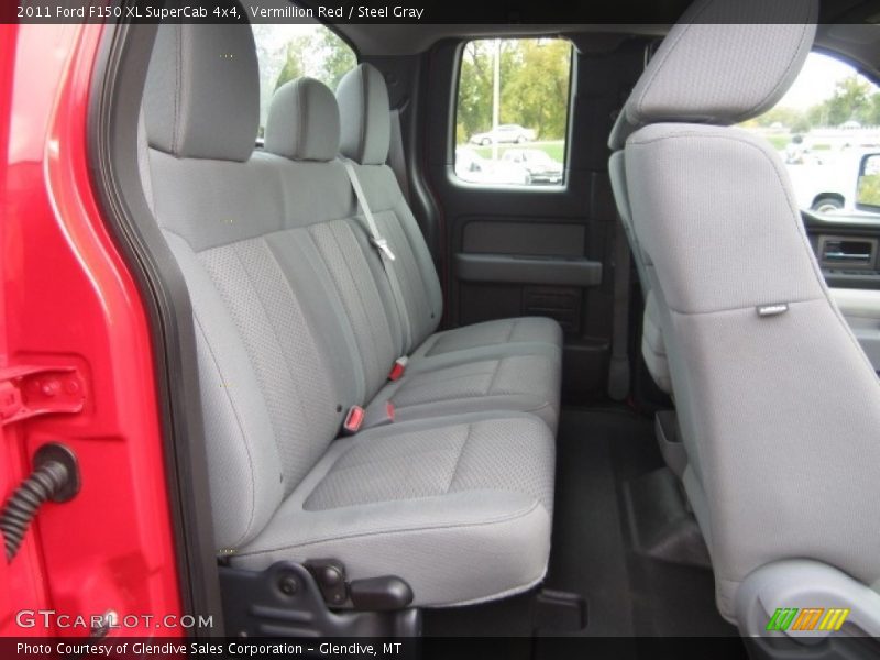 Vermillion Red / Steel Gray 2011 Ford F150 XL SuperCab 4x4