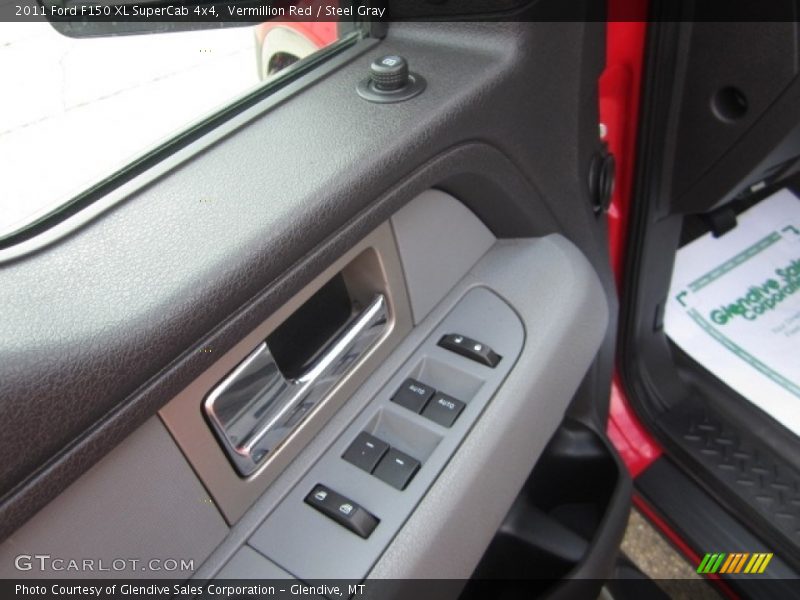 Vermillion Red / Steel Gray 2011 Ford F150 XL SuperCab 4x4