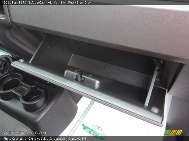 Vermillion Red / Steel Gray 2011 Ford F150 XL SuperCab 4x4