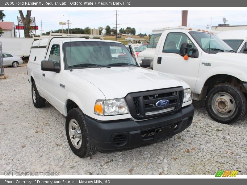 Oxford White / Medium Dark Flint 2008 Ford Ranger XL Regular Cab