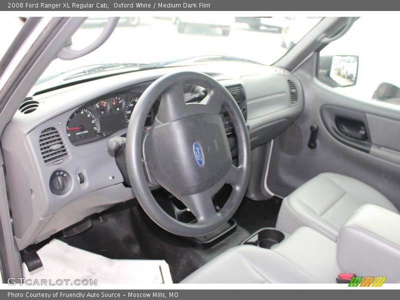 Oxford White / Medium Dark Flint 2008 Ford Ranger XL Regular Cab