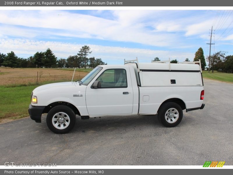 Oxford White / Medium Dark Flint 2008 Ford Ranger XL Regular Cab