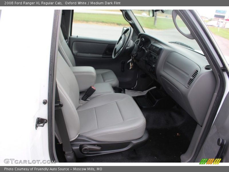 Oxford White / Medium Dark Flint 2008 Ford Ranger XL Regular Cab