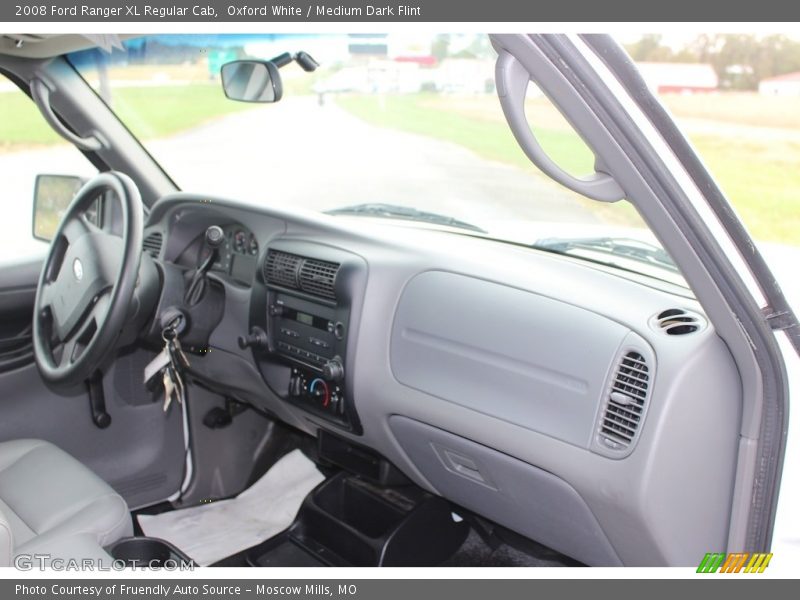 Oxford White / Medium Dark Flint 2008 Ford Ranger XL Regular Cab
