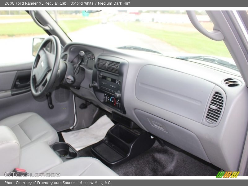 Oxford White / Medium Dark Flint 2008 Ford Ranger XL Regular Cab