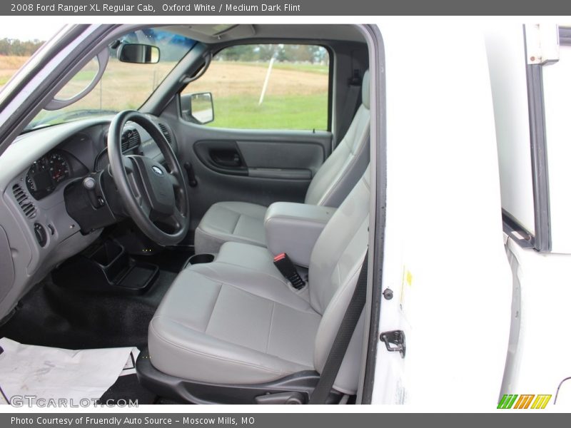 Oxford White / Medium Dark Flint 2008 Ford Ranger XL Regular Cab