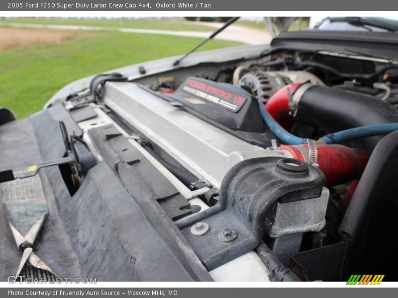 Oxford White / Tan 2005 Ford F250 Super Duty Lariat Crew Cab 4x4