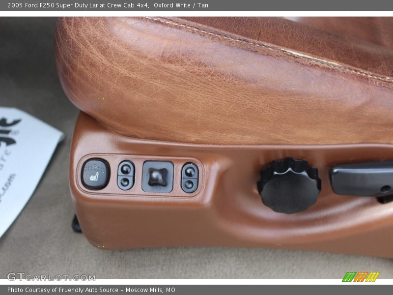 Oxford White / Tan 2005 Ford F250 Super Duty Lariat Crew Cab 4x4