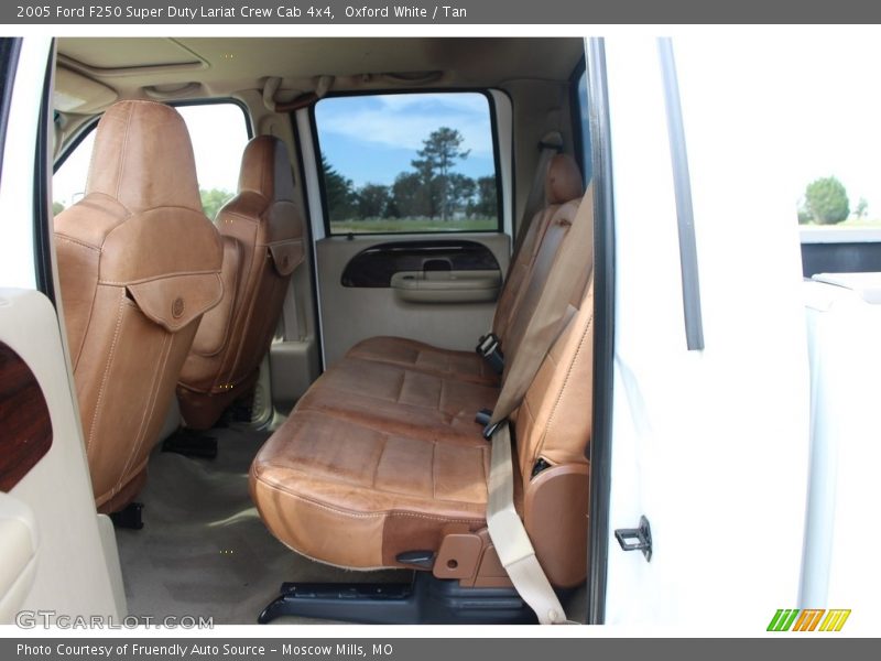 Oxford White / Tan 2005 Ford F250 Super Duty Lariat Crew Cab 4x4