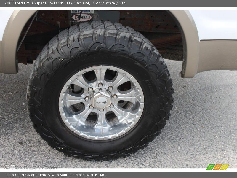 Oxford White / Tan 2005 Ford F250 Super Duty Lariat Crew Cab 4x4