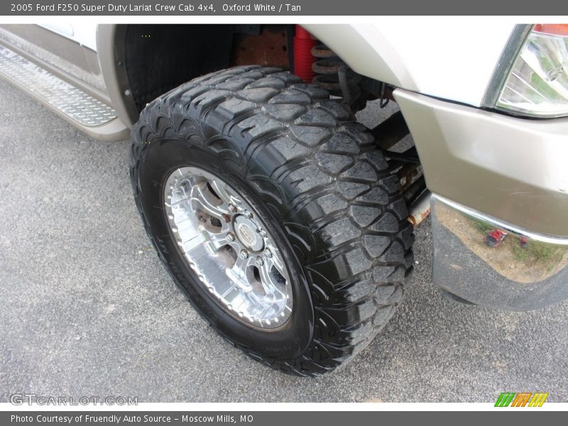 Oxford White / Tan 2005 Ford F250 Super Duty Lariat Crew Cab 4x4