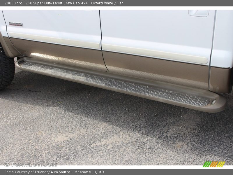 Oxford White / Tan 2005 Ford F250 Super Duty Lariat Crew Cab 4x4