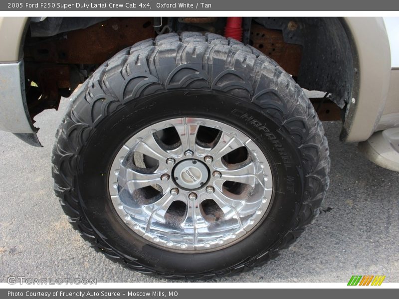 Oxford White / Tan 2005 Ford F250 Super Duty Lariat Crew Cab 4x4