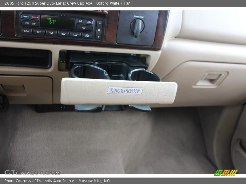 Oxford White / Tan 2005 Ford F250 Super Duty Lariat Crew Cab 4x4
