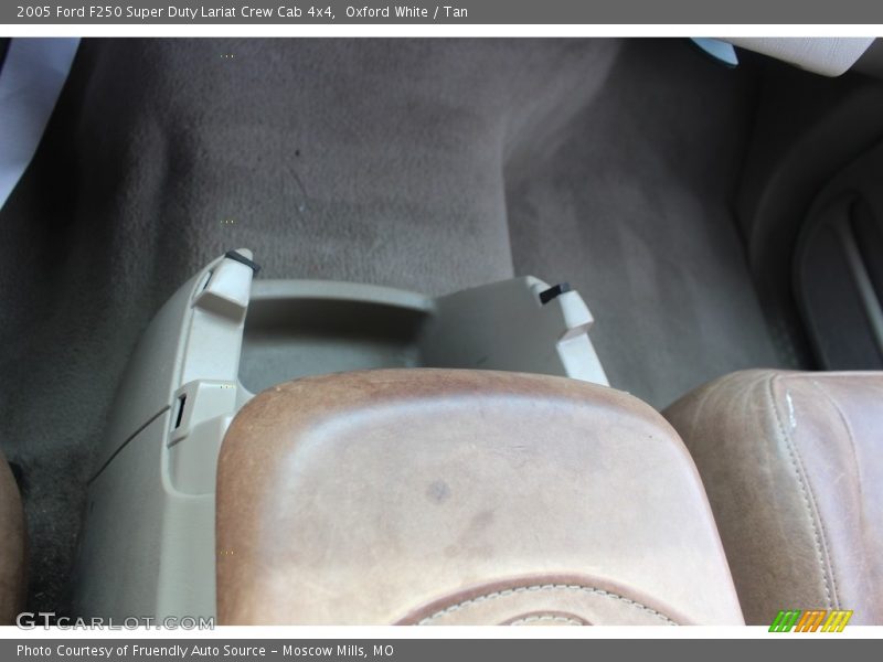 Oxford White / Tan 2005 Ford F250 Super Duty Lariat Crew Cab 4x4