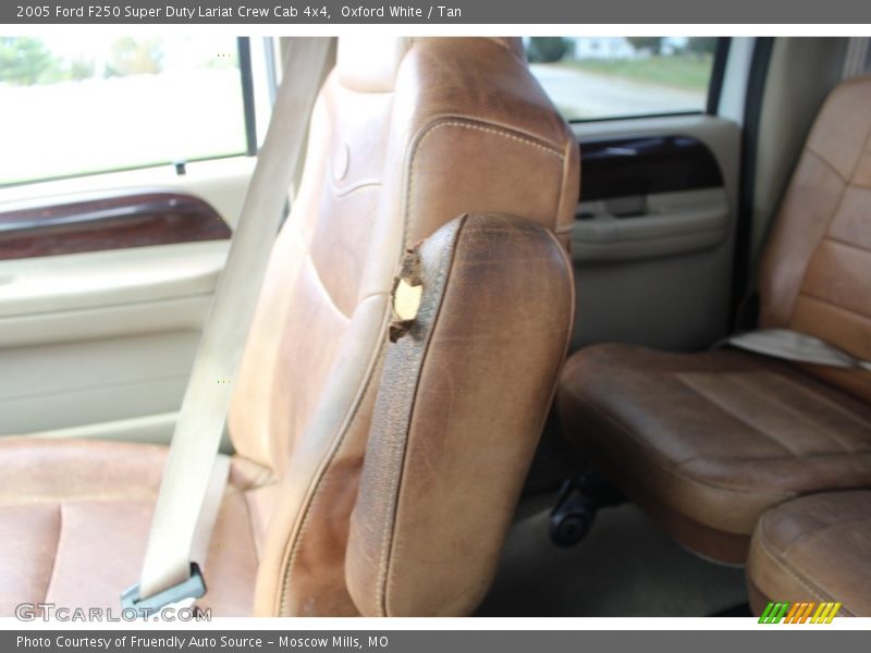Oxford White / Tan 2005 Ford F250 Super Duty Lariat Crew Cab 4x4
