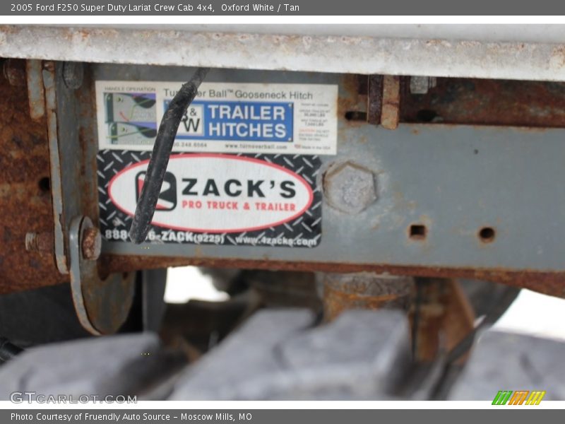 Oxford White / Tan 2005 Ford F250 Super Duty Lariat Crew Cab 4x4