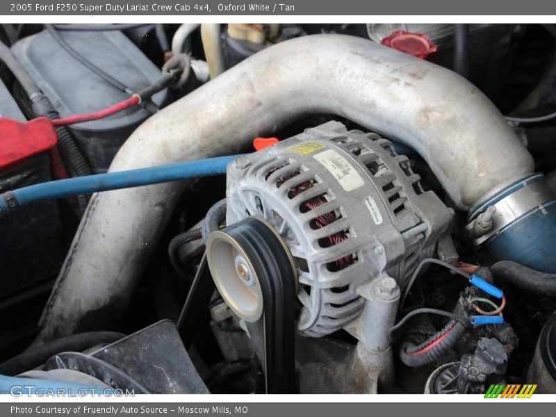 Oxford White / Tan 2005 Ford F250 Super Duty Lariat Crew Cab 4x4