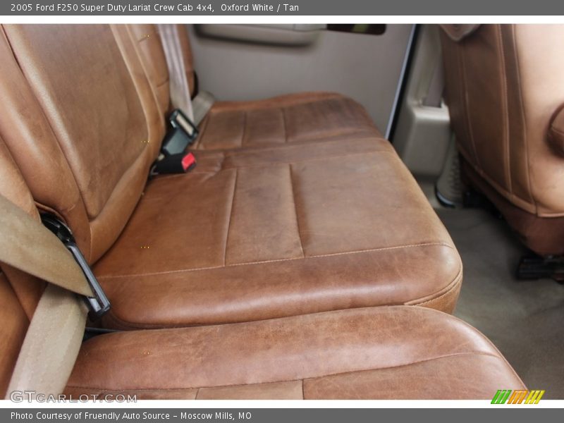 Oxford White / Tan 2005 Ford F250 Super Duty Lariat Crew Cab 4x4
