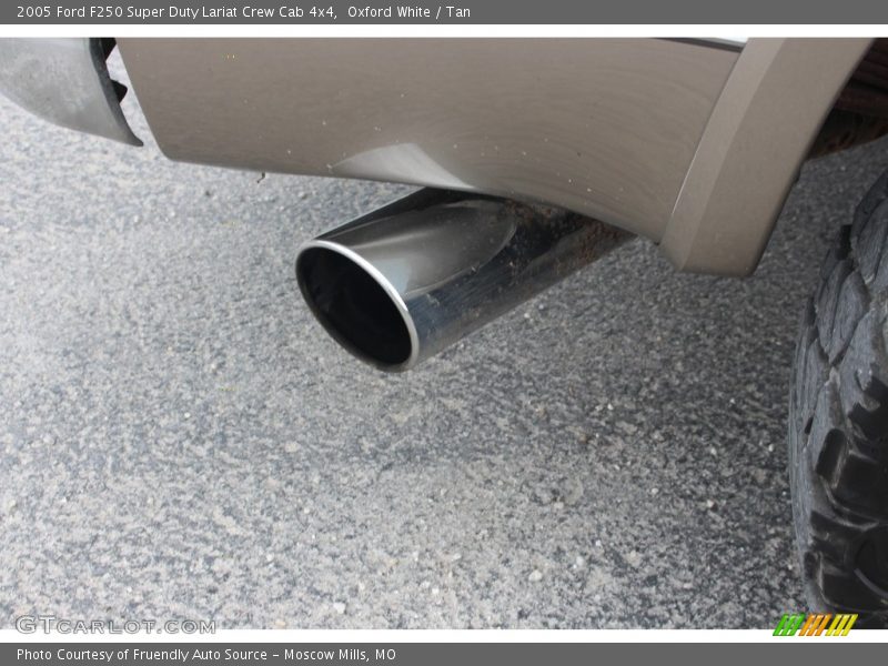 Oxford White / Tan 2005 Ford F250 Super Duty Lariat Crew Cab 4x4