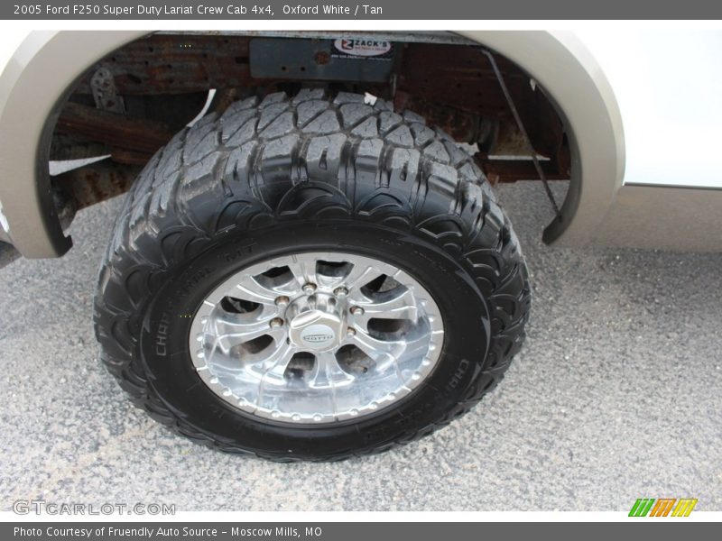 Oxford White / Tan 2005 Ford F250 Super Duty Lariat Crew Cab 4x4