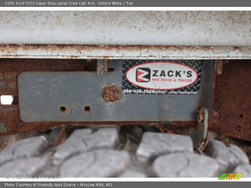 Oxford White / Tan 2005 Ford F250 Super Duty Lariat Crew Cab 4x4