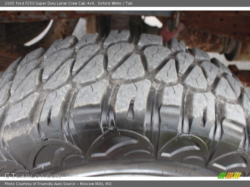 Oxford White / Tan 2005 Ford F250 Super Duty Lariat Crew Cab 4x4